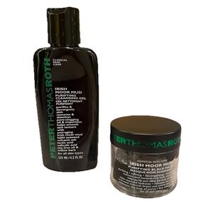2 Peter Thomas Roth Irish Moor Mud‎ Purifying Black Mask 1.7 + Cleansing Gel 4.2